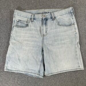 Eddie Bauer Womens 8 Light‎ Wash Denim Jean Shorts Casual Summer Size 32